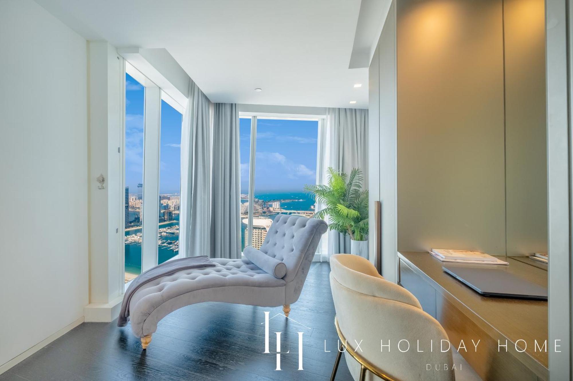 Lux - Lavish Suite With Full Palm Jumeirah View 1 Dubaï Extérieur photo