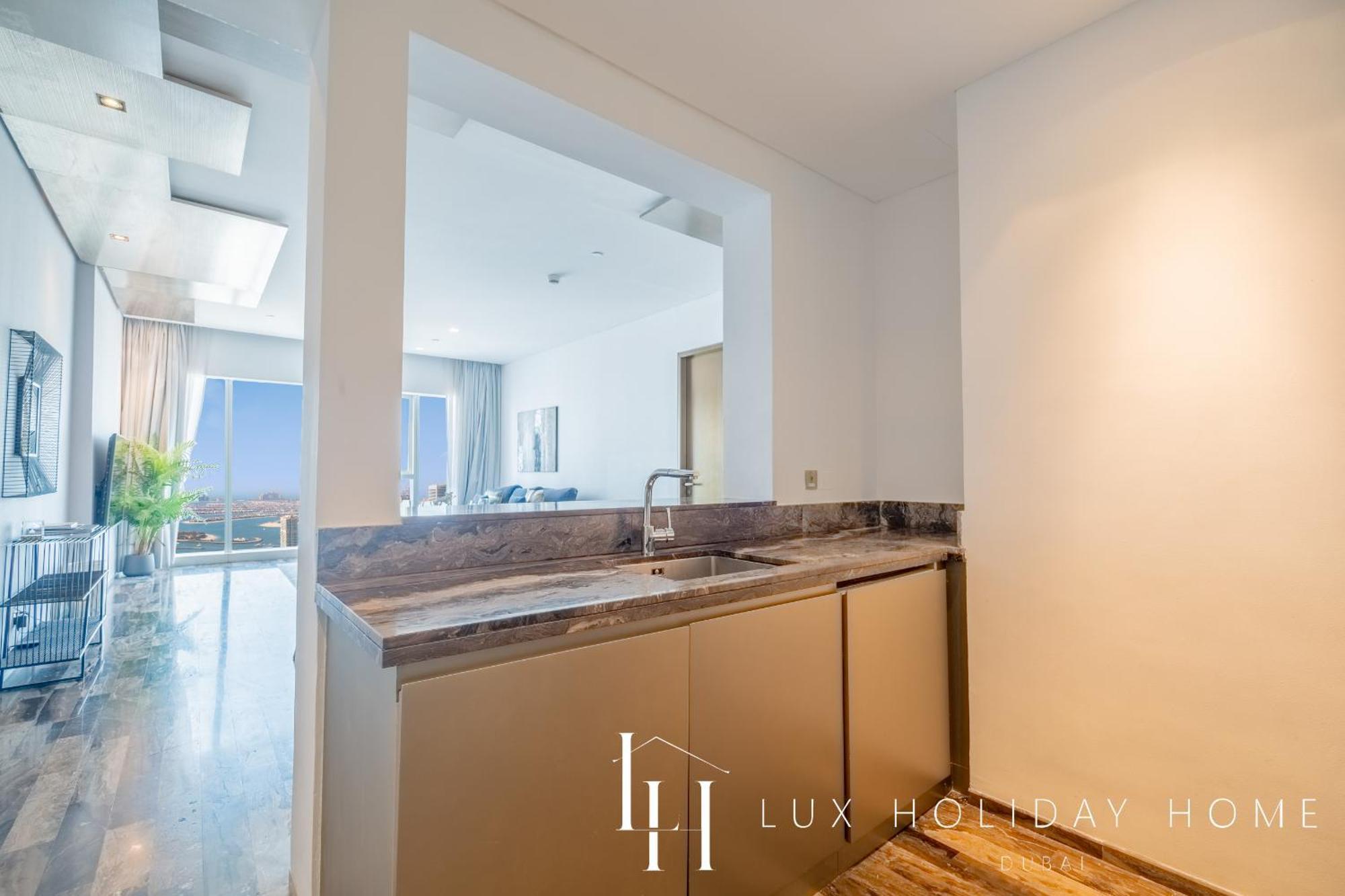 Lux - Lavish Suite With Full Palm Jumeirah View 1 Dubaï Extérieur photo
