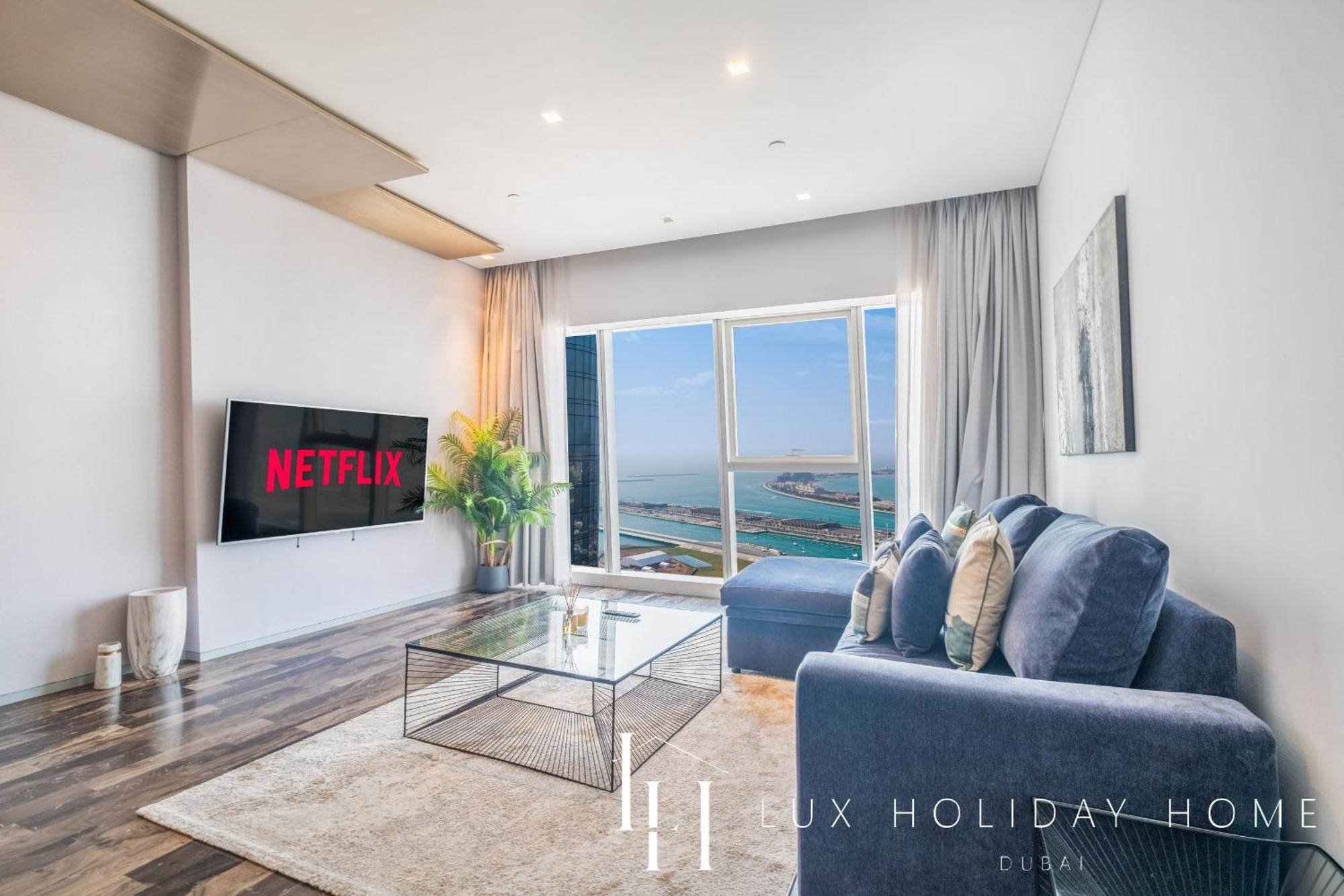 Lux - Lavish Suite With Full Palm Jumeirah View 1 Dubaï Extérieur photo